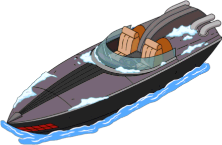 Knight Boat - Simpsons Hit And Run Bonus Track (442x318), Png Download