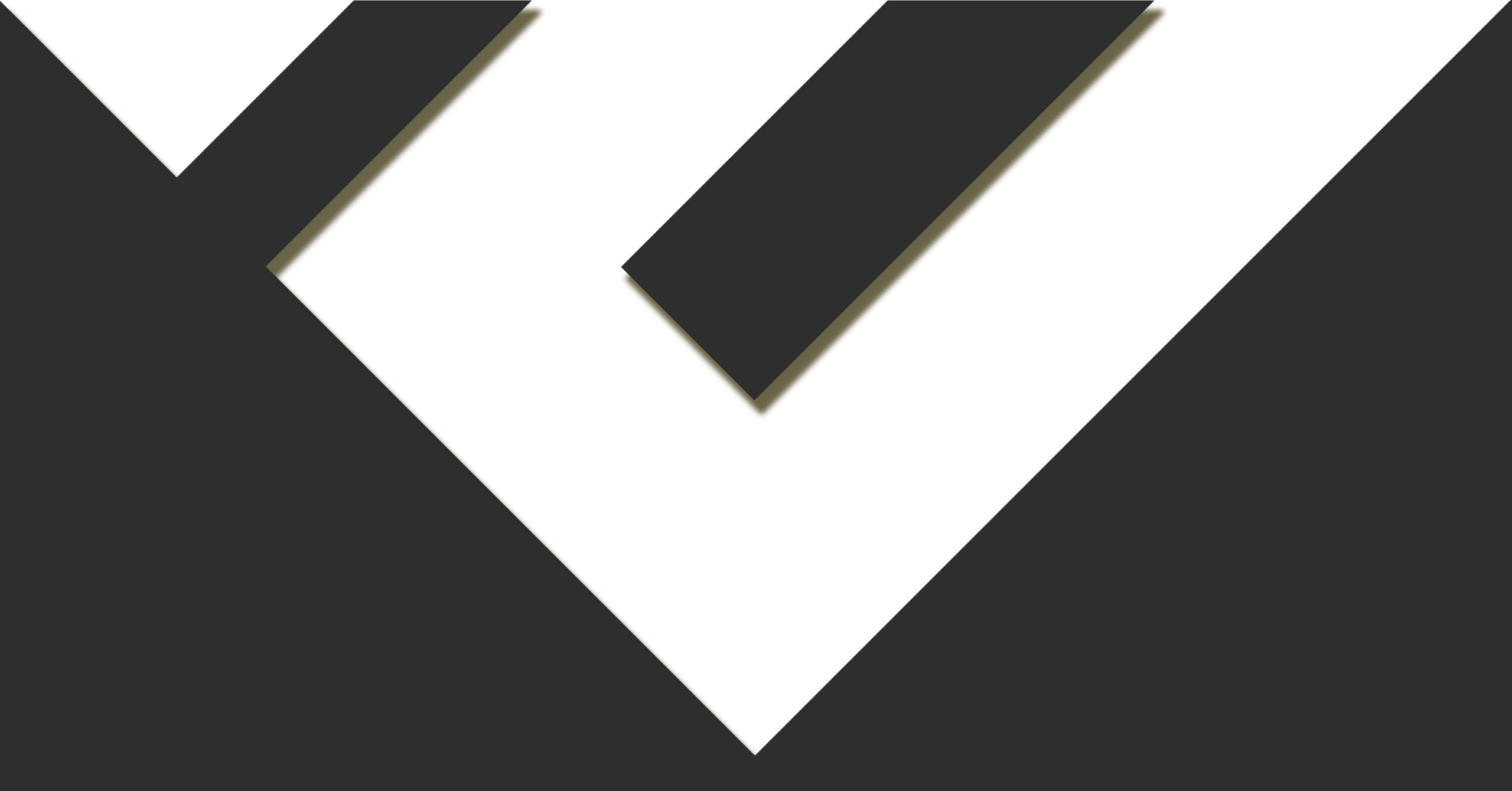 Slide Top Overlay E Shadow - Monochrome (2560x1340), Png Download