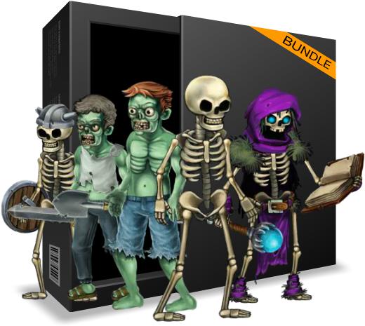 Dead Of Night Royalty Free Character Bundle - Royalty-free (600x500), Png Download