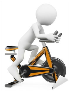 3d White People - Bicycle (400x400), Png Download
