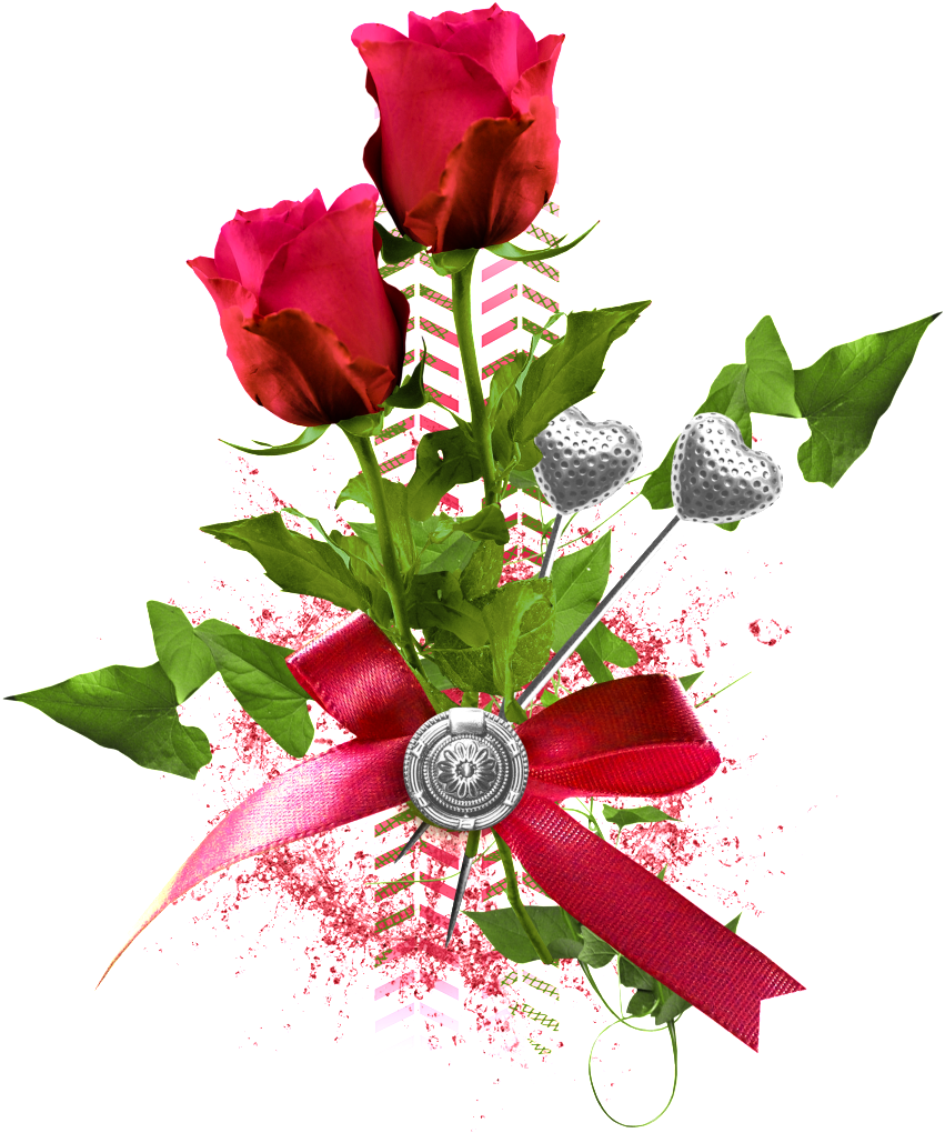 Dos Rose Flower Bouquet Png Transparente - Portable Network Graphics (1024x1024), Png Download
