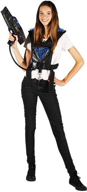 Airmaxx Is Excited To Bring Back Laser Tag Birthdays - Laser Game Costume (300x640), Png Download