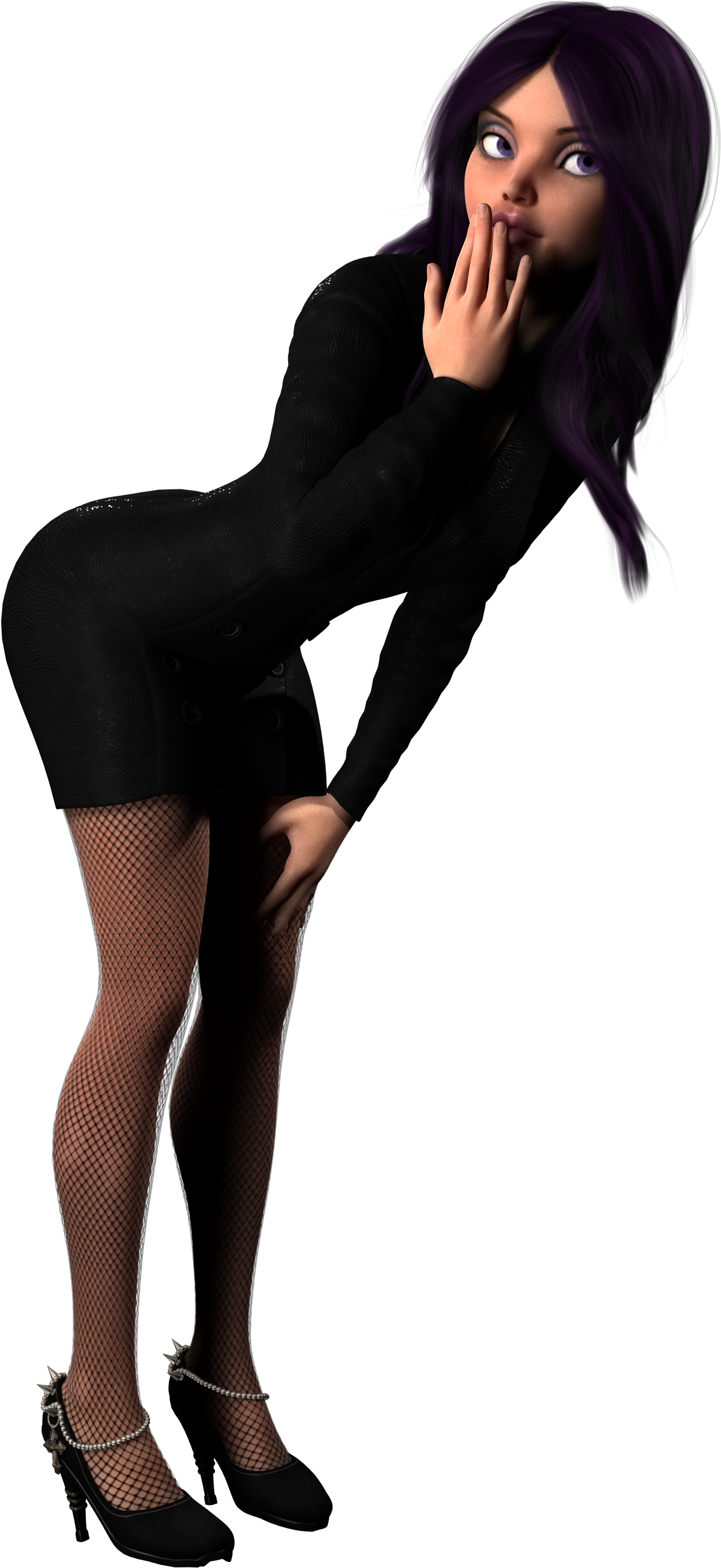 Girl Pose Bend Beauty Girl Model 1043457 - Modele 3d Woman Png (2318x3000), Png Download