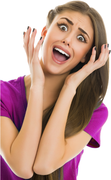 Scared Girl - Claves Del Lenguaje Corporal (500x750), Png Download