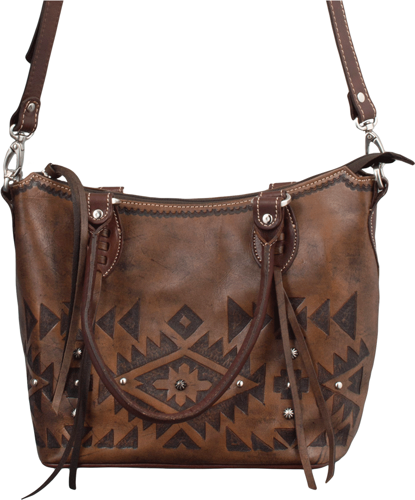 American West Mystic Shadow Convertible Zip Top Tote - Hobo Bag (870x1280), Png Download
