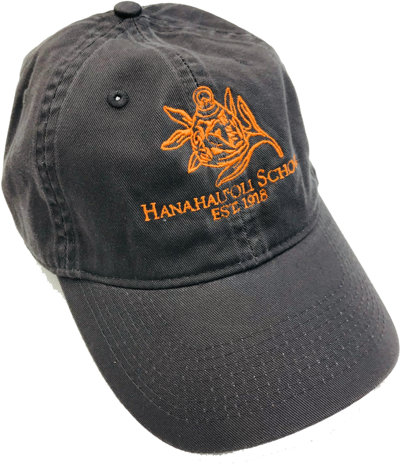 Hanahauoli Grey And Orange Hat (1000x1000), Png Download