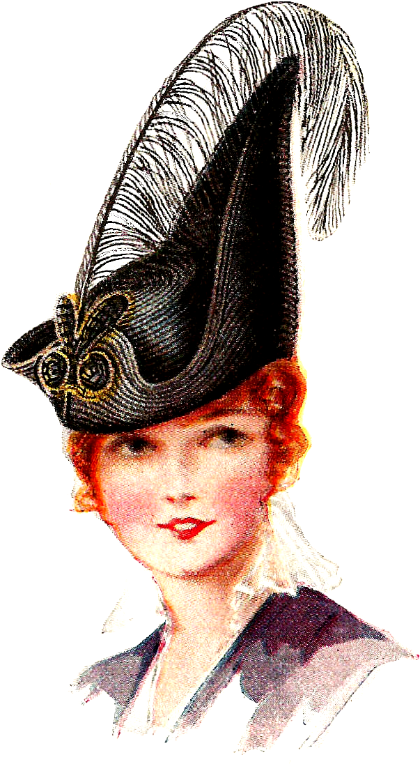 Women Hat Png - Vintage Clothing (790x1267), Png Download