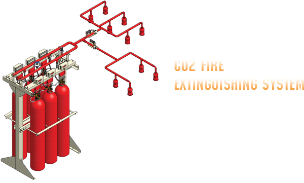 Co2 Fire Fighting System (630x366), Png Download