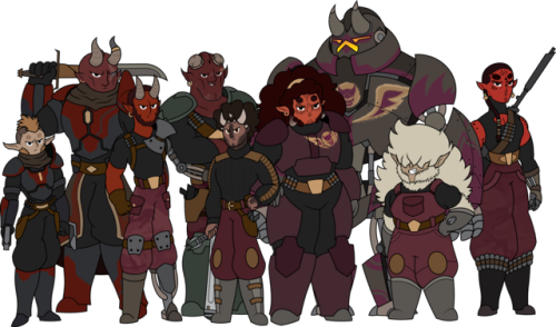 To Round Out The Set, Here's All My New, Aged-up Oc - Cartoon (500x294), Png Download