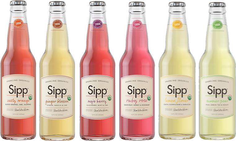Zesty Orange, Ginger Blossom, Mojo Berry, Ruby Rose, - Sipp - Sparkling Organic Eco Beverage Ginger Blossom (780x456), Png Download