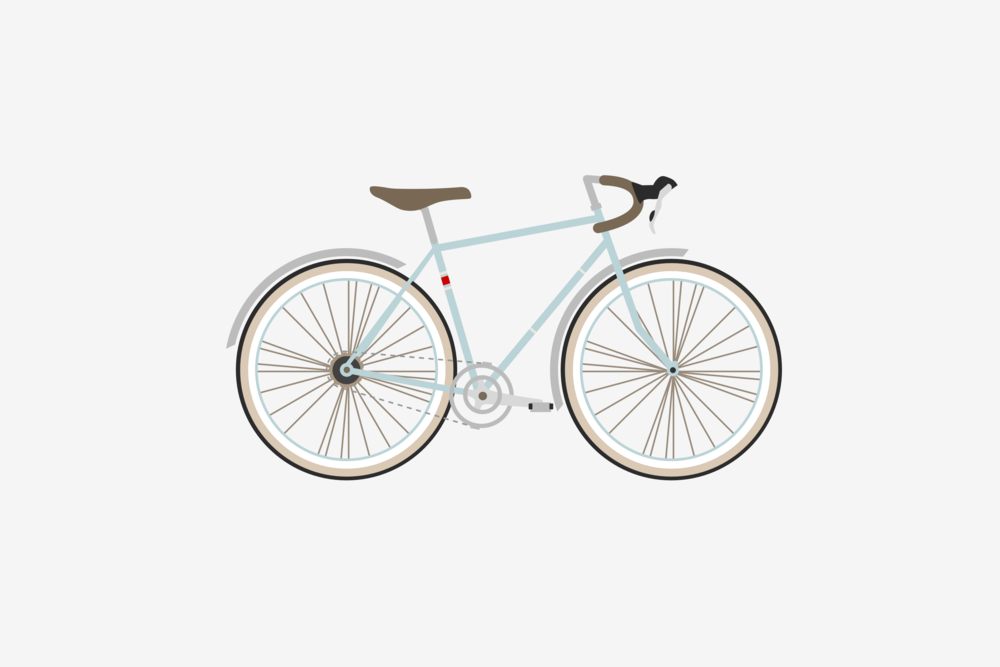 Hannahcochran Illustration Public Bike R24 Copy - Bicycle (1000x667), Png Download