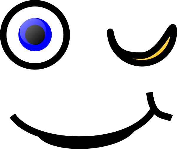 Emoji Wink Gif Png (600x506), Png Download