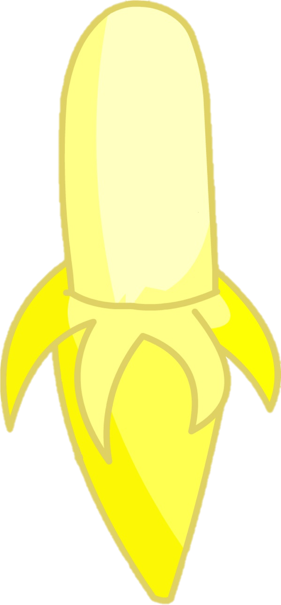 Hey Guys Look A Banana - Banana Bfdi (937x2192), Png Download