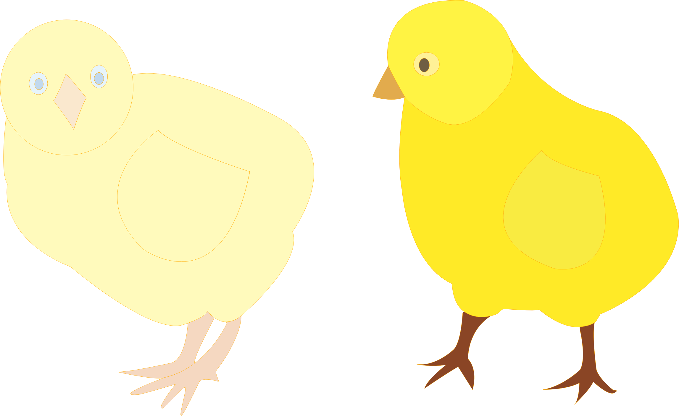 This Free Icons Png Design Of Chicks Figure Color (2295x1408), Png Download