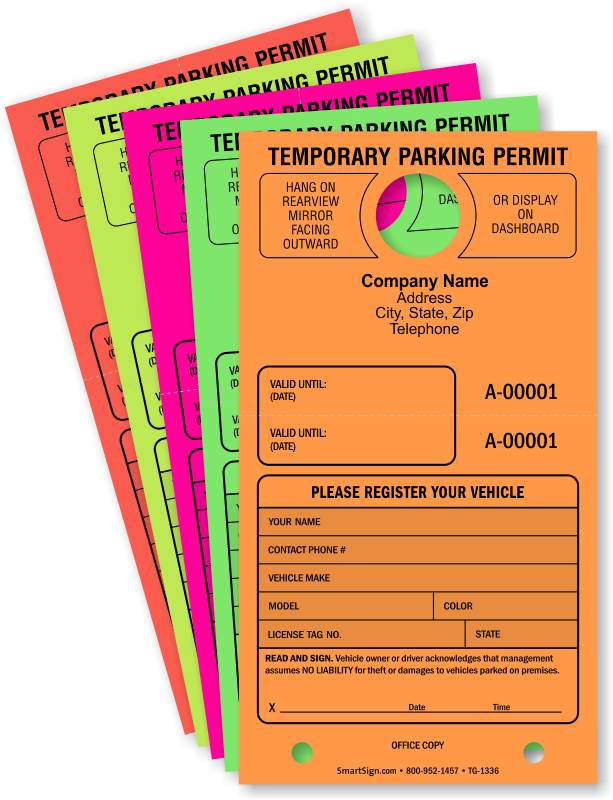 Zoom - Personalize - Hotel Parking Pass Template (791x800), Png Download