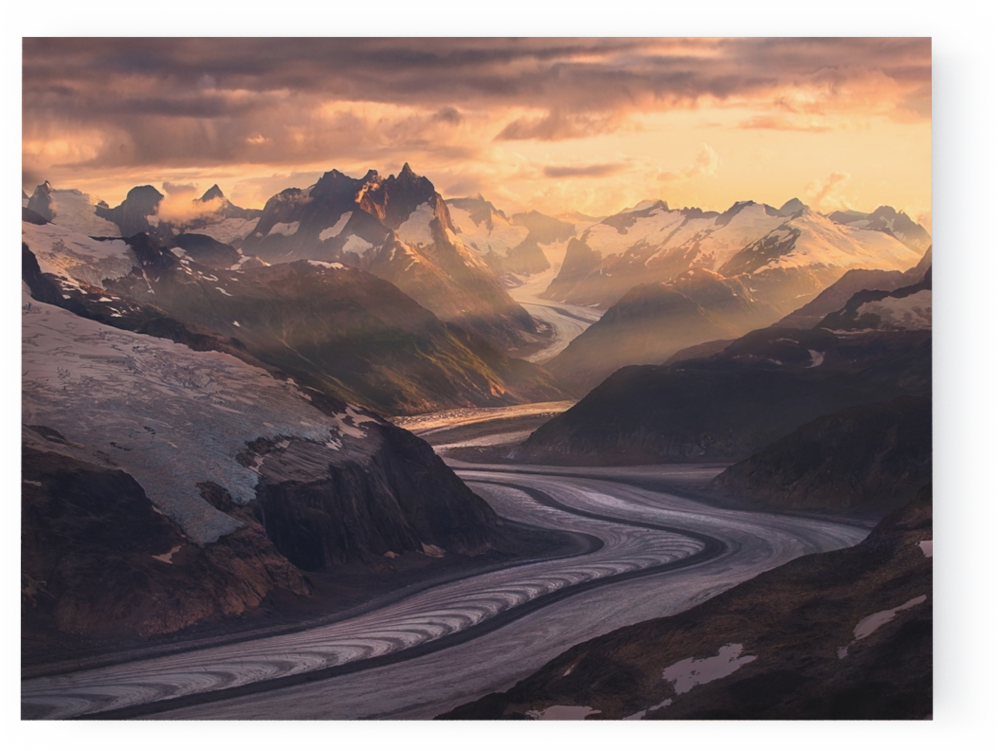 Photo Ice River Mountains Boundary Range Alaska - Alaska (1000x751), Png Download