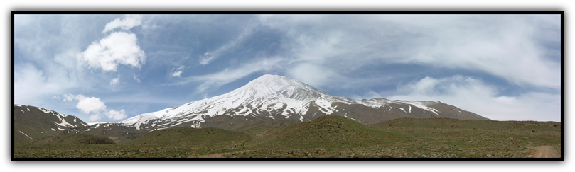 Alamkouh Is The Highest Tricky Mountain Inside Iran - Damavand (809x243), Png Download