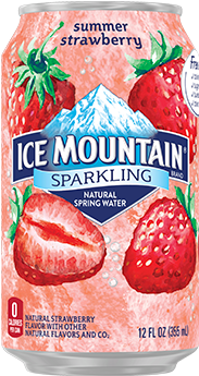 12 Oz - Deer Park Sparkling Water Strawberry (500x500), Png Download
