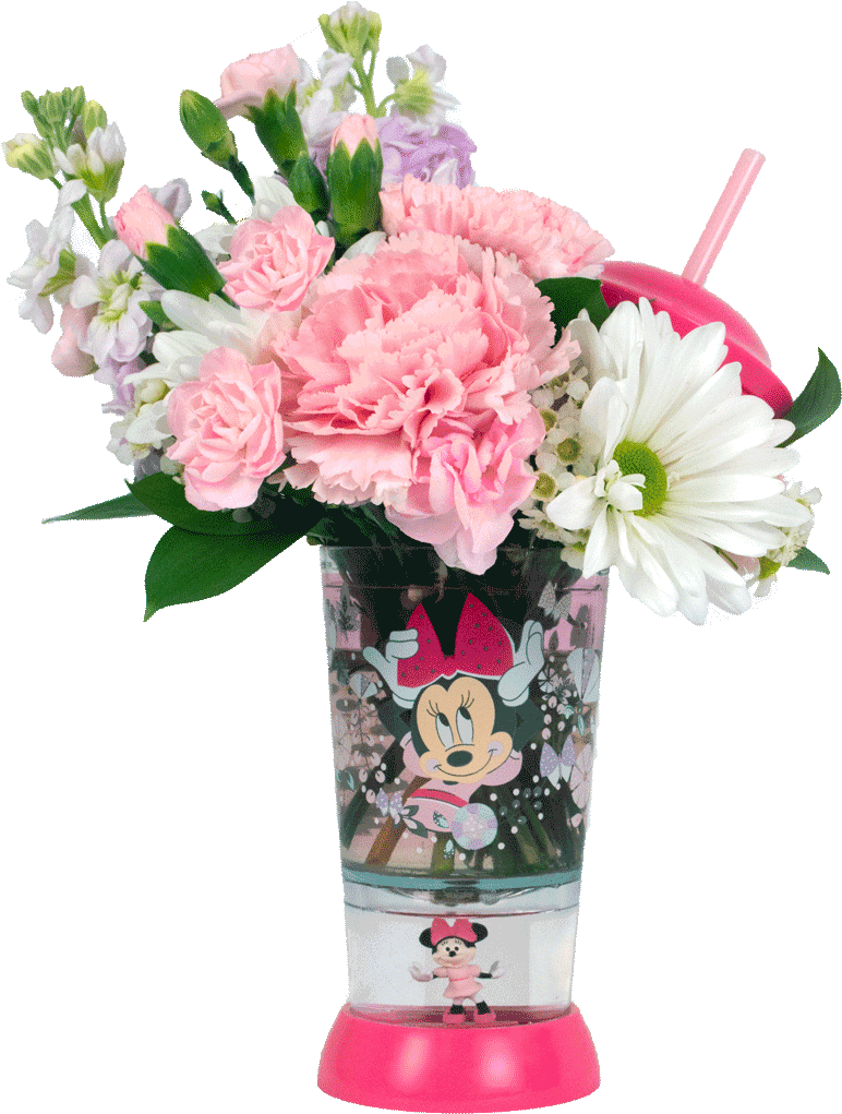 Minnie Mouse Tumbler Bouquet - Flower Bouquet (1024x1024), Png Download
