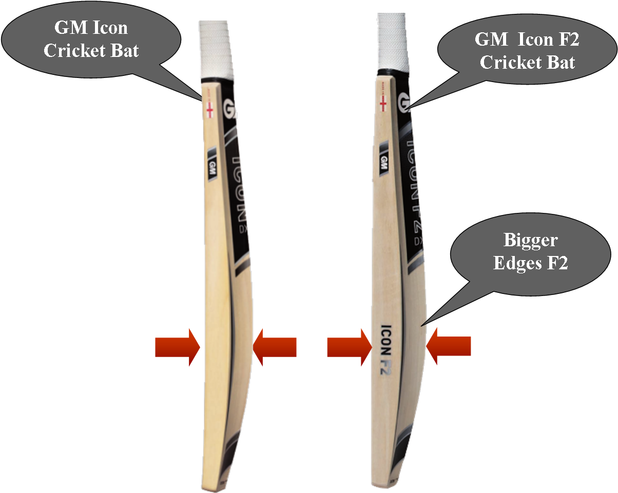Gm Cricket Bats Icon - Gm Cricket Bats (1203x976), Png Download