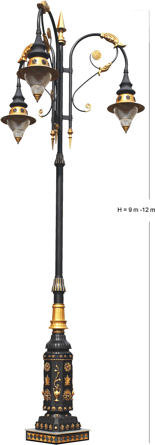 Sli 020 A - Road Lamp Png (537x1525), Png Download