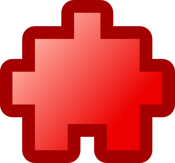 How To Set Use Jean Victor Balin Icon Puzzle Red Clipart - Clip Art (600x559), Png Download