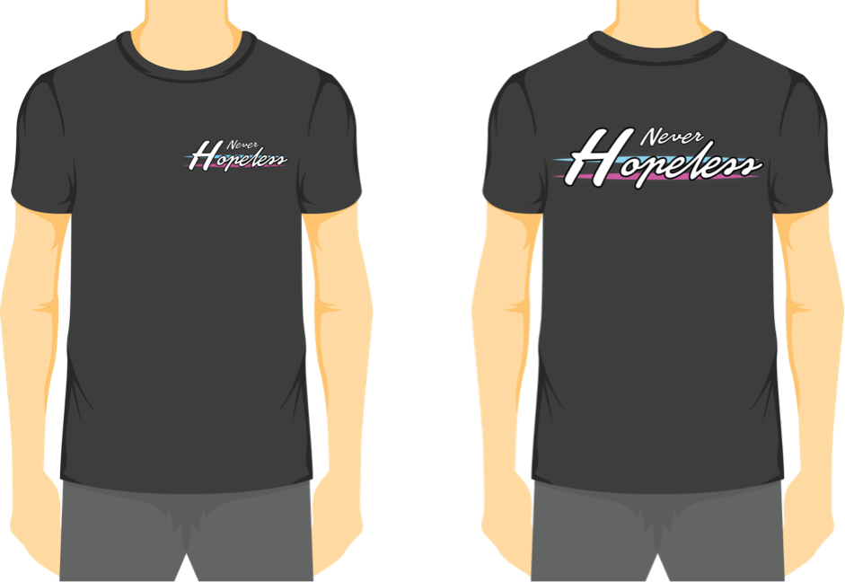 Never Hopeless T-shirt Design - Design (941x648), Png Download