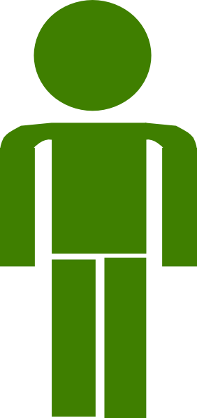 How To Set Use Body Victor Svg Vector - Female Stick Figure (282x597), Png Download