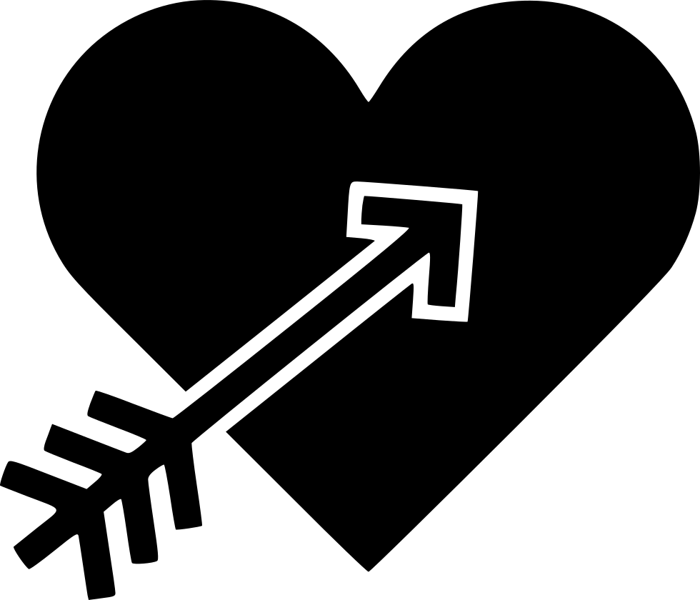 Heart With Arrow Comments - Heart (980x840), Png Download