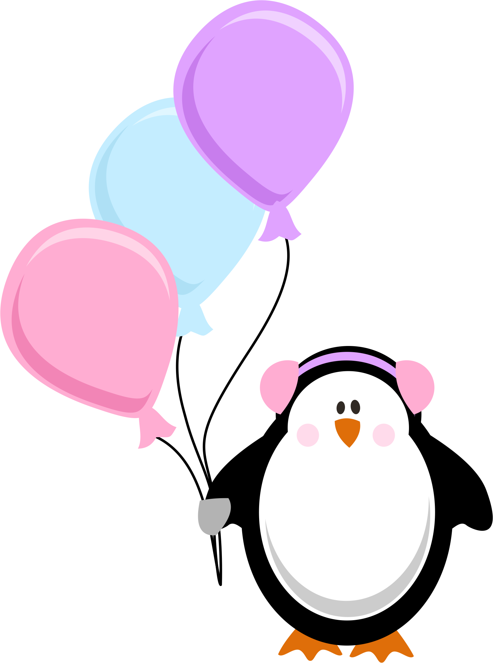 Winter Happy Birthday Clipart (1602x2152), Png Download