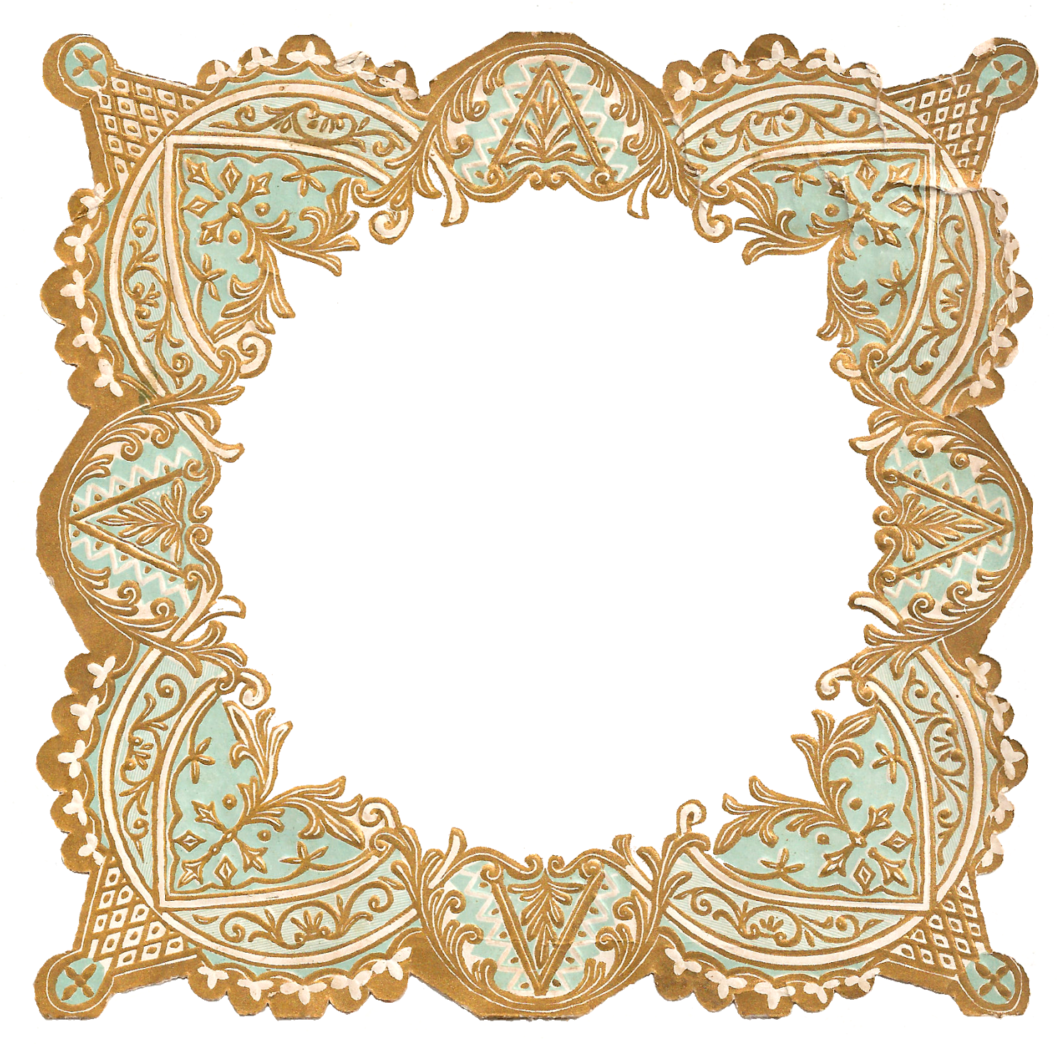 Border Frame Image Craft Supply Digital Download - Decorative Frame Border Png (1596x1600), Png Download