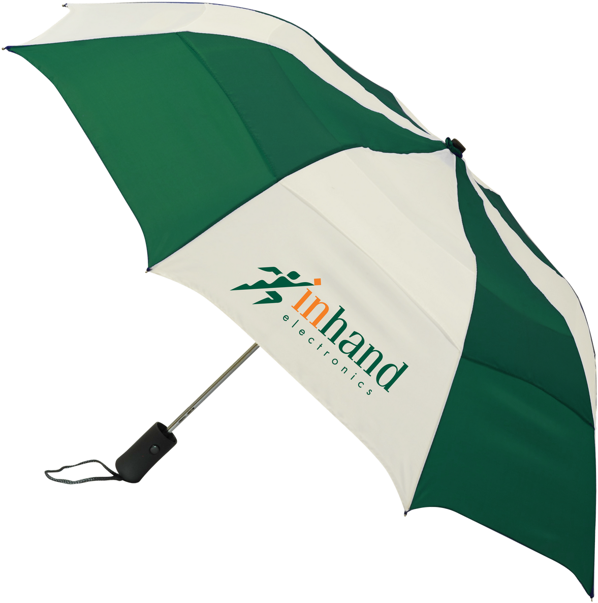 U220 42" Vented Auto-open Folding Umbrella As Low As - Umbrella (1200x1199), Png Download