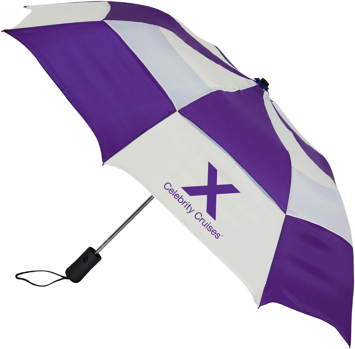 U221 42" Checkerboard Vented Folding Umbrella As Low - Celebrity Cruises (1200x1178), Png Download