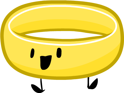 Golden Ring By Jackiemon1 - Bfdi Gold (500x380), Png Download