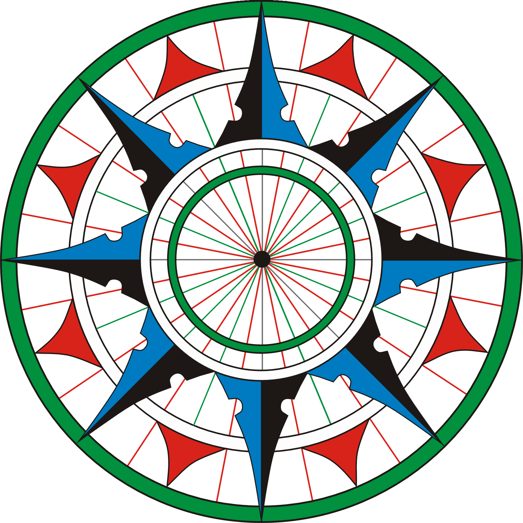 Reinel Wind Rose Round - Keleti Railway Station (1672x1672), Png Download