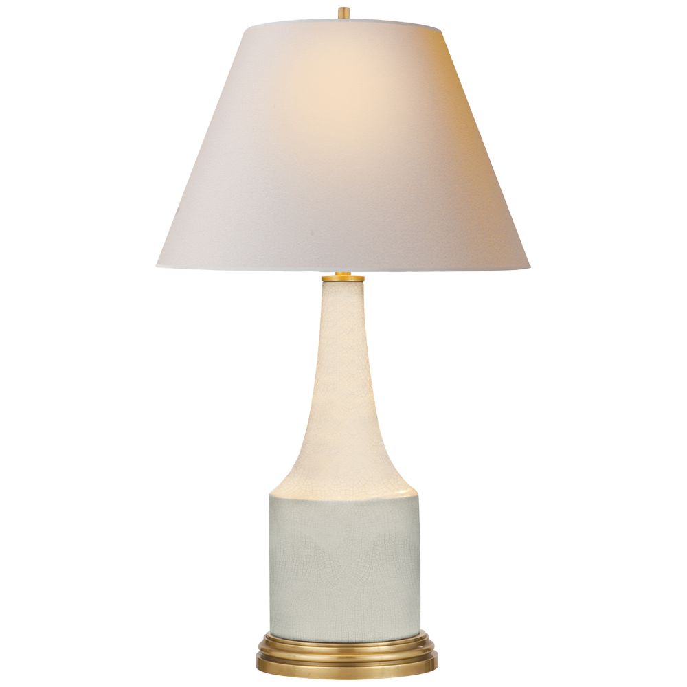 Sawyer Table Lamp In Tea Stain Porcelain With Na - Visual Comfort Alexa Hampton Sawyer Table Lamp, Tea (1000x1000), Png Download