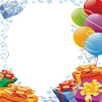 Happy Birthday Frame Balloons - Happy Birthday Border Png (400x400), Png Download