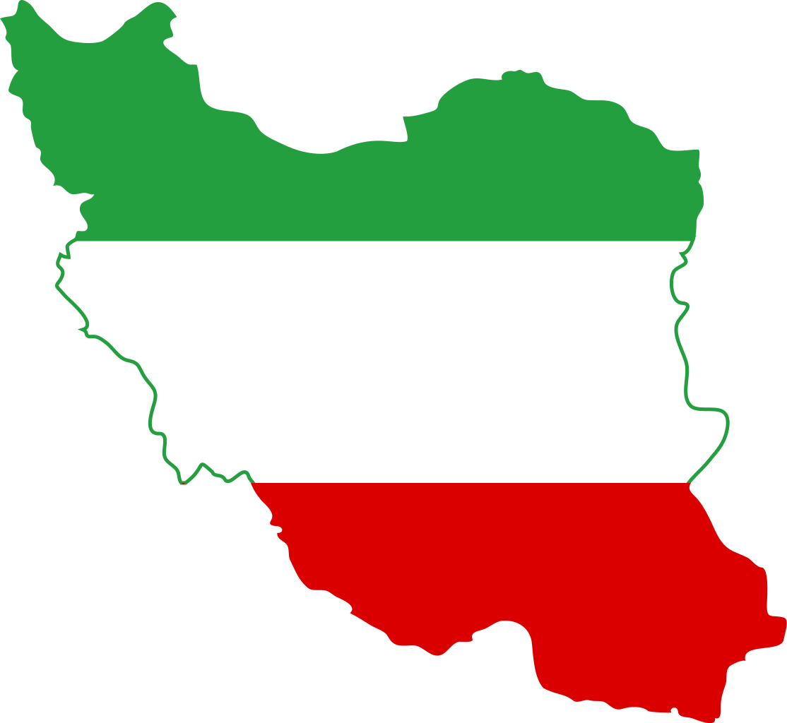 Flag-map Of Iran - Iran Map With Flag (1114x1024), Png Download