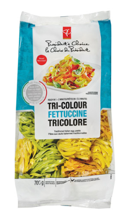 A Package Of Pc Tri-colour Fettuccine Pasta - Fettuccine (420x420), Png Download