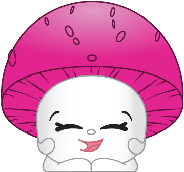 Button Mushroom Ct Art - Shopkins Mushroom (576x495), Png Download