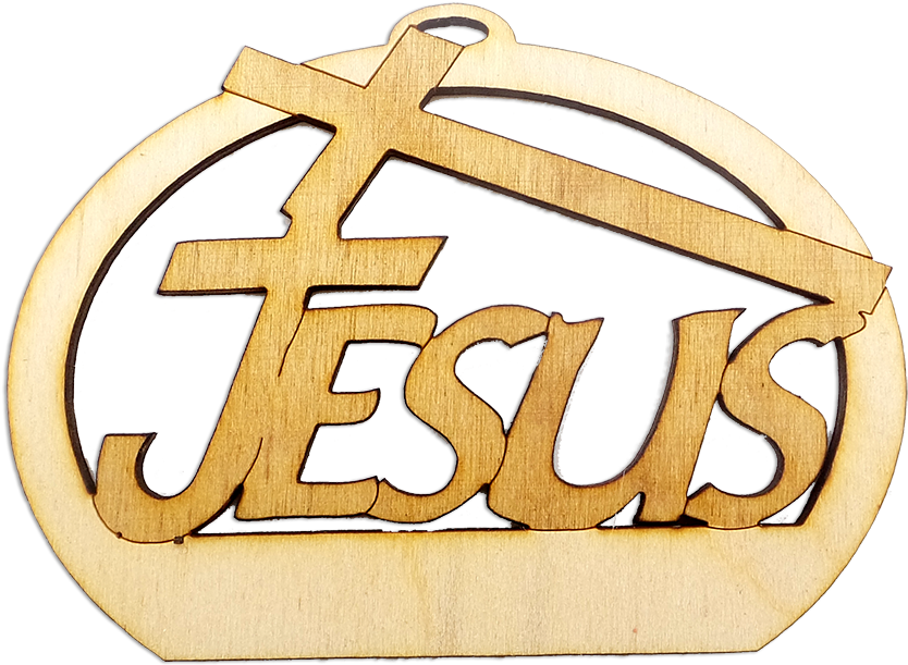 Personalized Jesus Cross Ornament - Jesus Cross Ornament (1000x866), Png Download