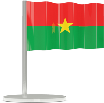 3d Graphics Wallpaper Flag Of Burkina Faso - Sierra Leone Flag Gif (640x480), Png Download