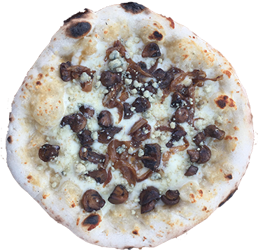 Mushroom & Onion - Pizza (500x375), Png Download