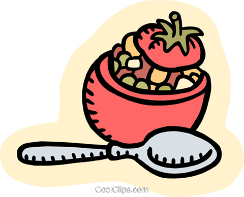 Stuffed Tomato Royalty Free Vector Clip Art Illustration - Stuffed Tomatoes Clipart (480x388), Png Download