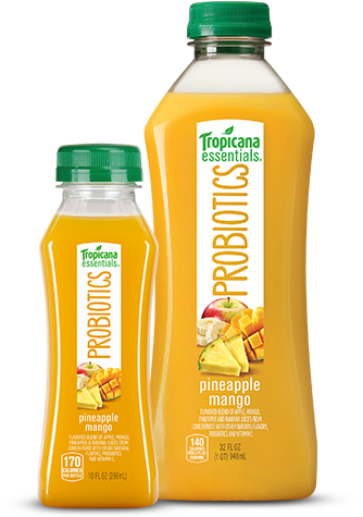 Tropicana Probiotics Peach Passion Fruit (360x600), Png Download