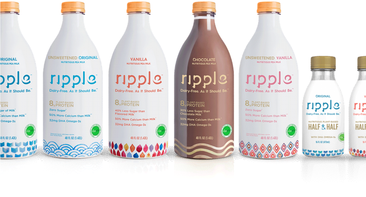 Ripple Foods Raises $65 Million In Funding In A Victory - Ripple Nutritious Plant-based Milk, Vanilla - 48 Fl (1280x868), Png Download