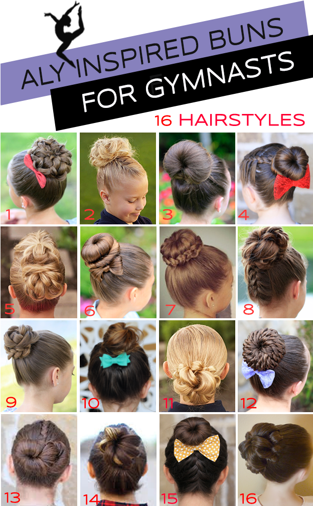 Gymnastics Hairstyles For Competition Day The Bun Edition - Hairstyle For Gymnastics Competition (623x1018), Png Download