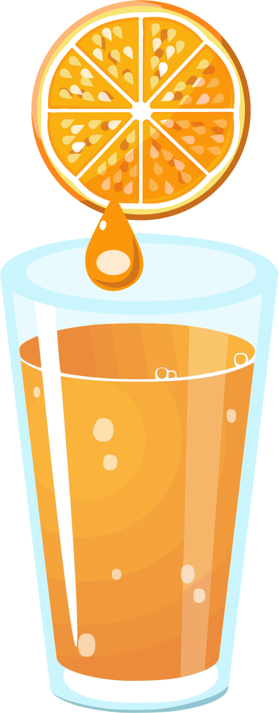Download And Use - Squeezing Orange Juice Clipart (938x2400), Png Download