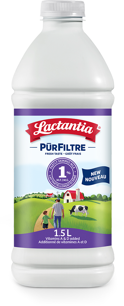 Lactantia Pūrfiltre 1 % Milk - Lait Lactantia (580x1010), Png Download