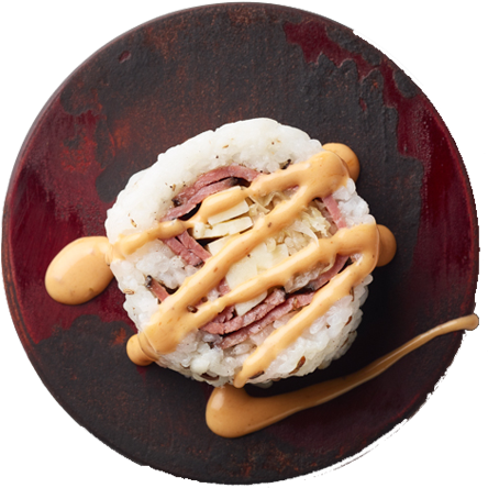 Prepared In Rolls With Rice And Vegetables - Bratwurst (464x443), Png Download